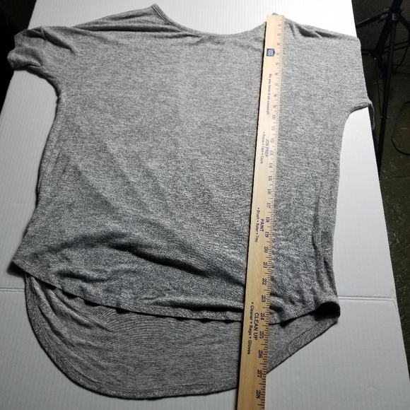 NWOT NATURAL LIFE WOMEN'S OPEN BACK GRAY SHORT SLEEVE BLOUSE SIZE LARGE - Picture 5 of 11